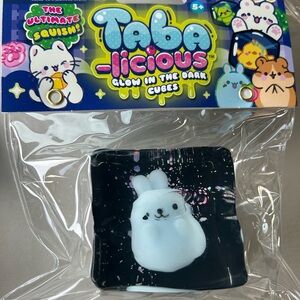 Taba-licious Glow in the Dark Squish Bunny Cube